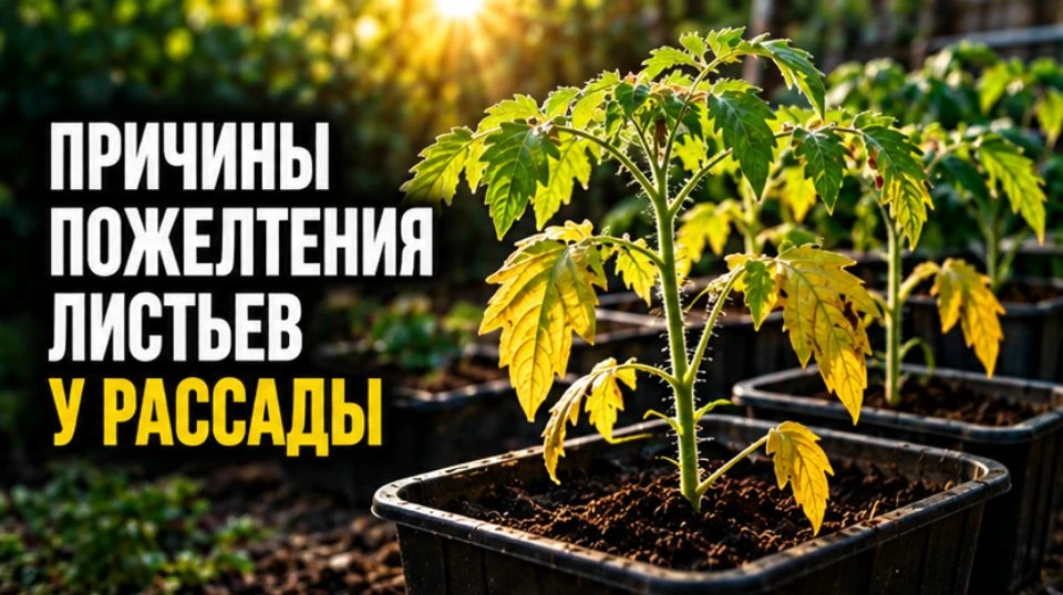 Причины пожелтения листьев у рассады