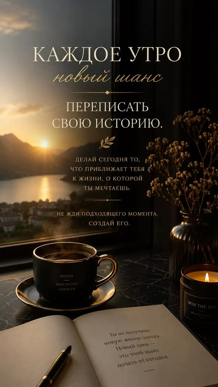 ☀️ Каждое утро — маленький шанс начать заново…