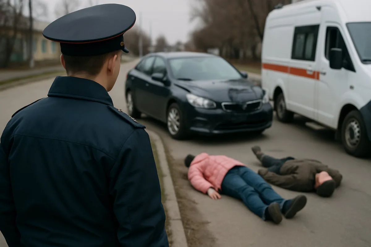 Автомобиль наехал на двух пешеходов в Борзе, их доставили в больницу