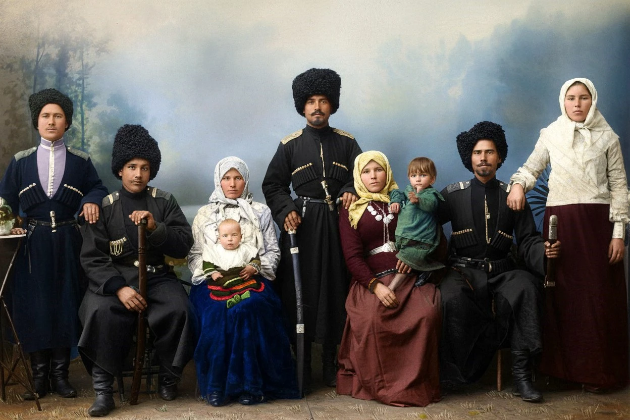 Терские казаки. 1905 год.