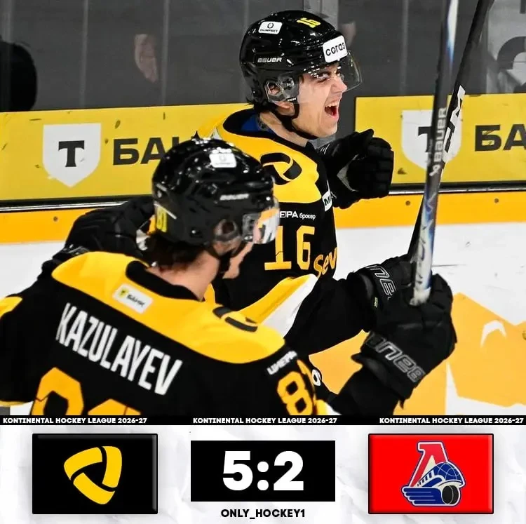⚡️«Северсталь» одерживает шестую победу кряду, дома обыграв «Локомотив».
