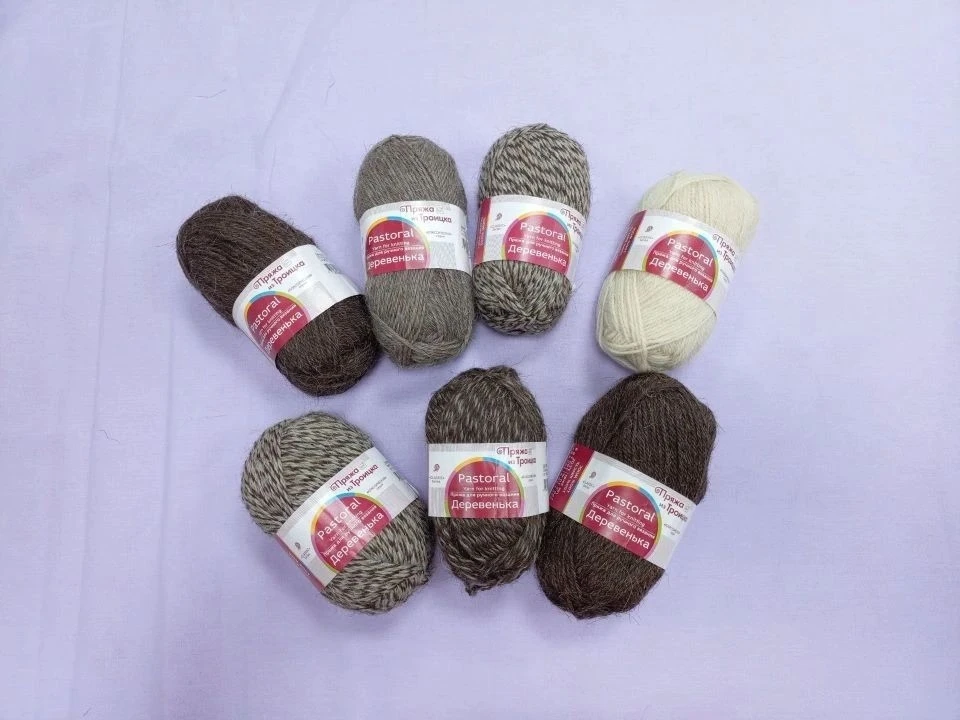 🧶 Пряжа «Деревенька» от «Троицкой фабрики» — универсальный вариант для вязания тёплых ...