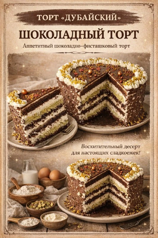 ПРЕДУПРЕЖДАЮ: ЭТОТ ТОРТ ВЫЗЫВАЕТ ЗАВИСИМОСТЬ! ХРУСТЯЩИЙ СЛОЙ ИЗ КАТАИФИ С ФИСТАШКОВОЙ П...