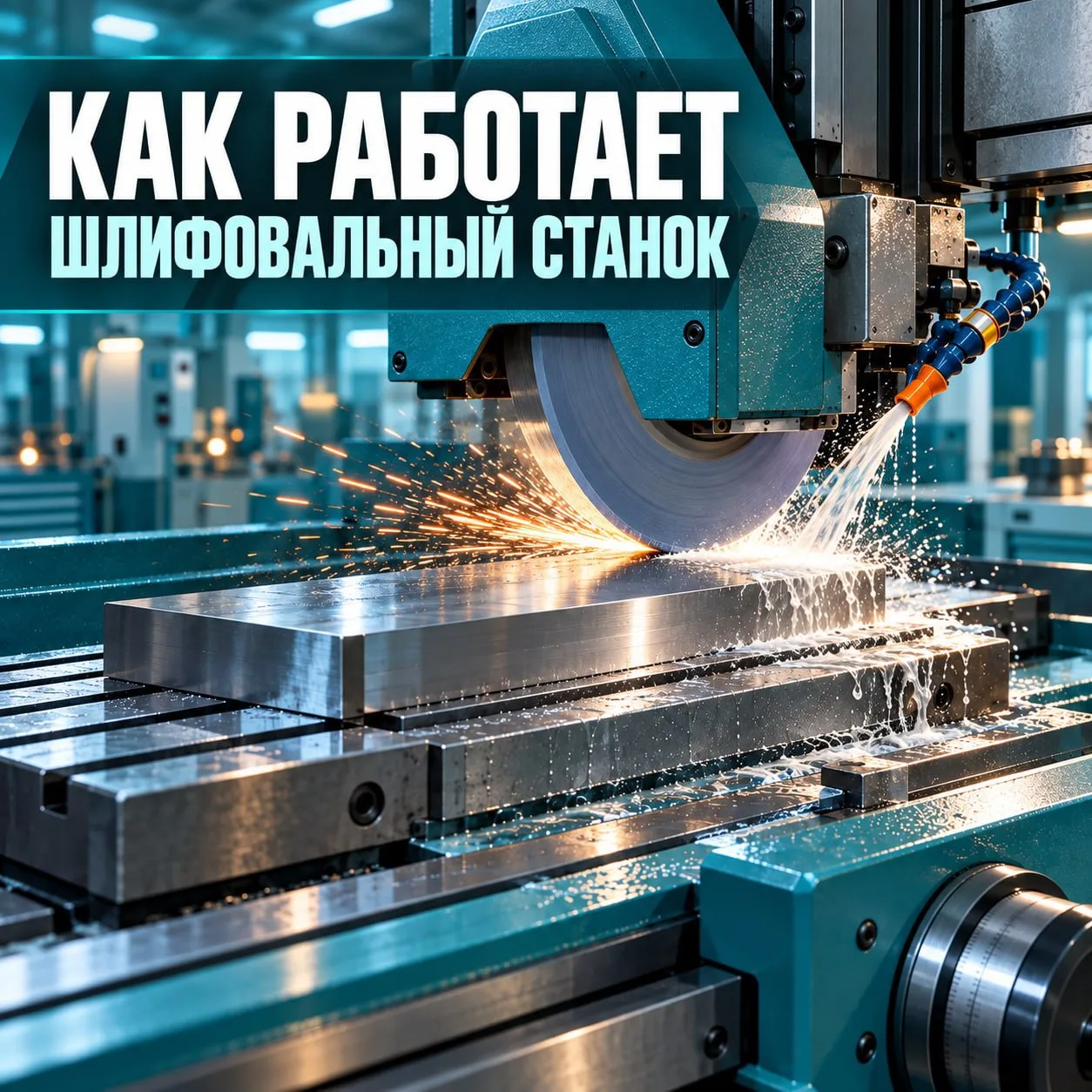 Как шлифовальный станок делает металлическую деталь гладкой?