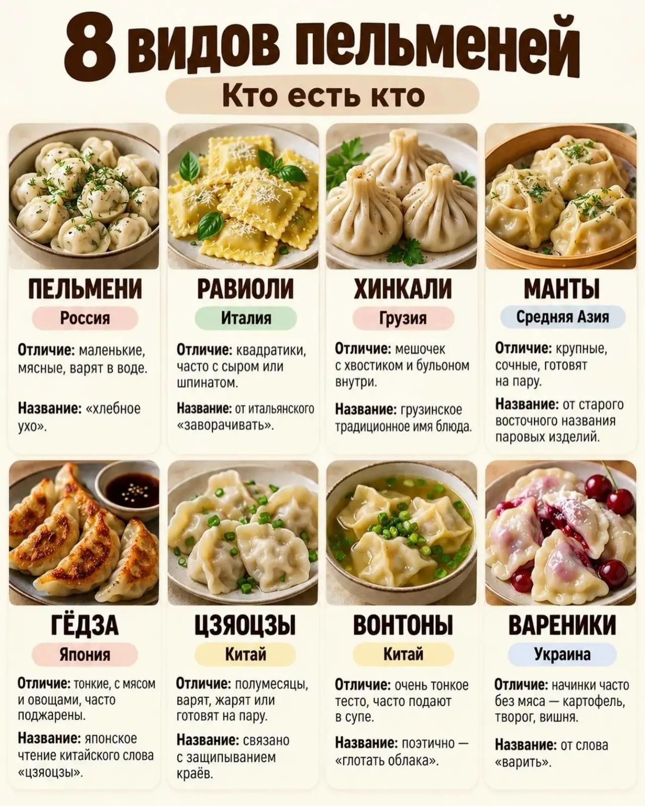 🥟 Пельмени бывают не только пельменями!