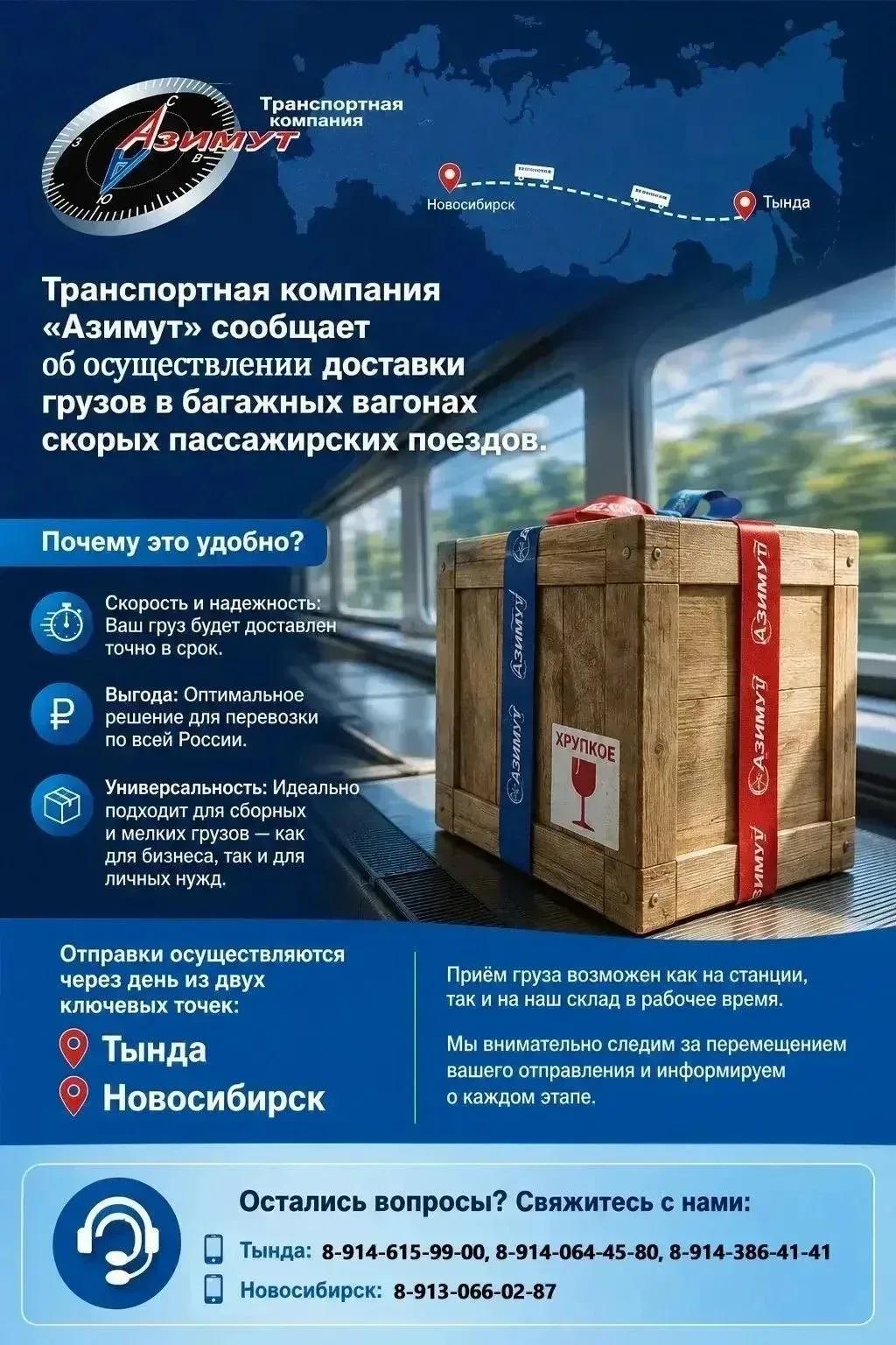 🚚 Отправка грузов по России!