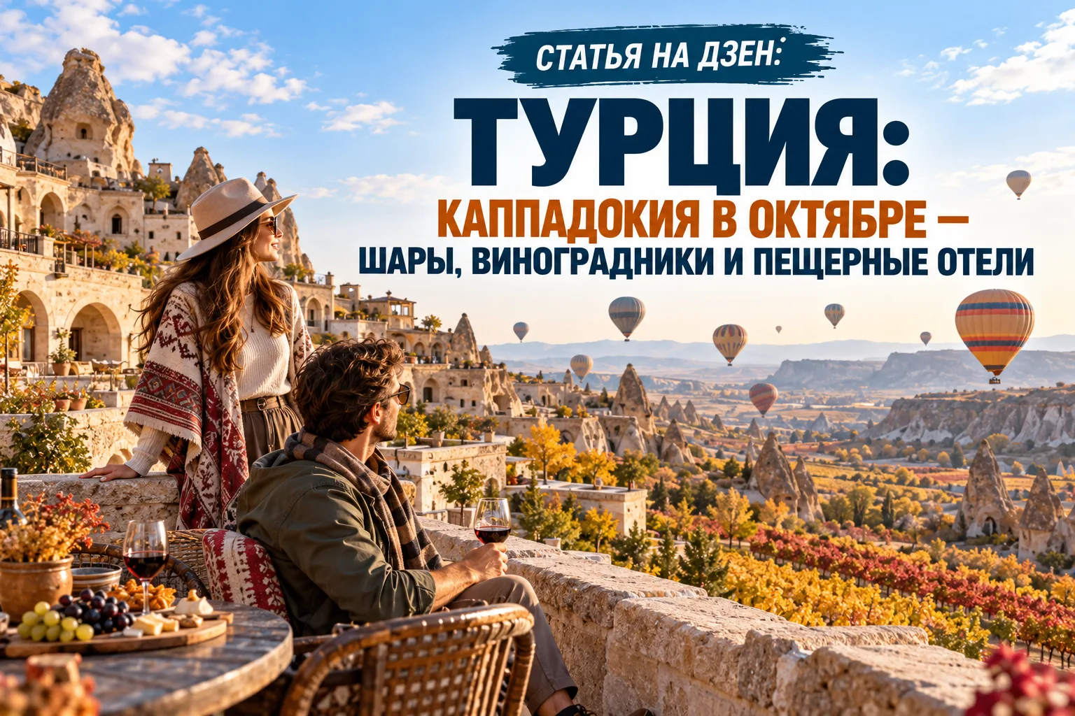 МЫ ВЫПУСТИЛИ СТАТЬЮ НА ДЗЕН! 👀ТУРЦИЯ: КАППАДОКИЯ В ОКТЯБРЕ — ШАРЫ, ВИНОГРАДНИКИ И ПЕЩЕ...