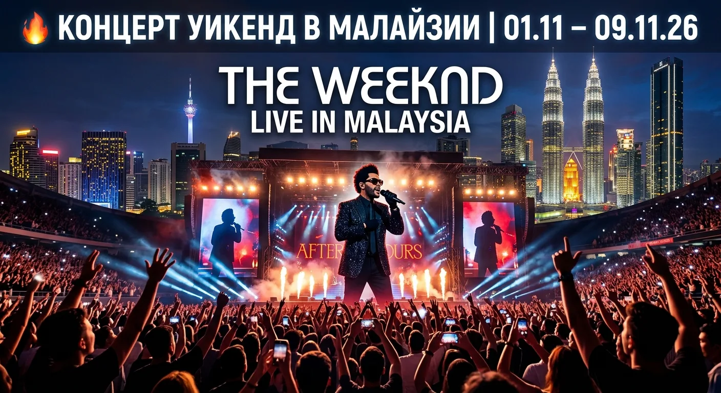 🔥 THE WEEKND В КУАЛА-ЛУМПУРЕ: Музыкальное путешествие года из Иркутска! 🔥