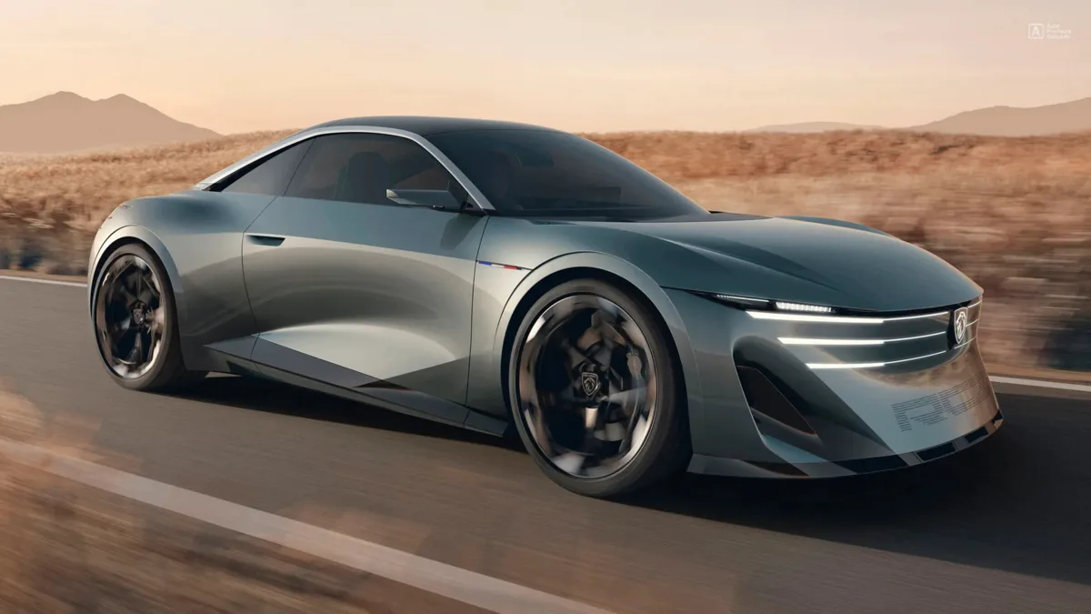 Новый Peugeot RCZ Vision: твердотельный аккумулятор, 493 л.с. и безумный руль