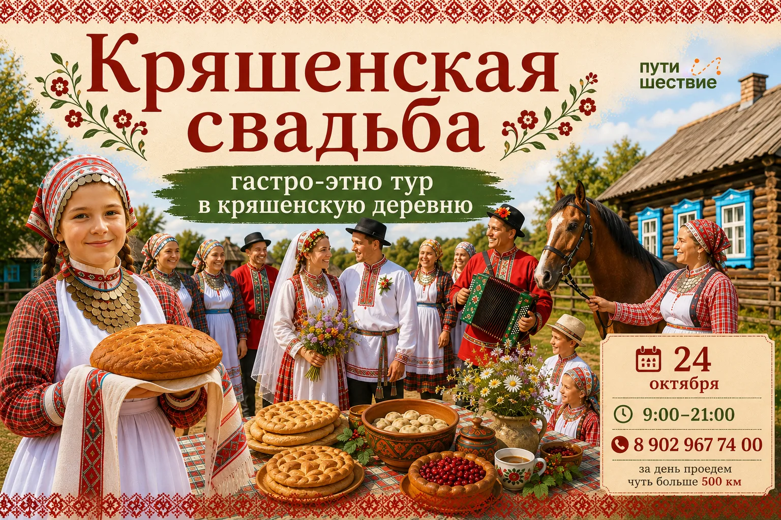 💍 24 ОКТЯБРЯ приглашаем вас на «КРЯШЕНСКУЮ СВАДЬБУ»