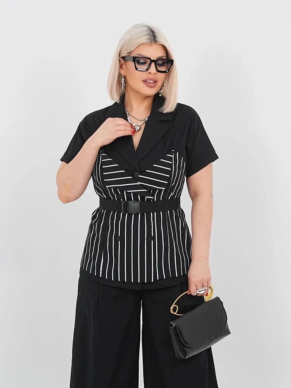 👑 Стильный костюм для девушек PLUS SIZE