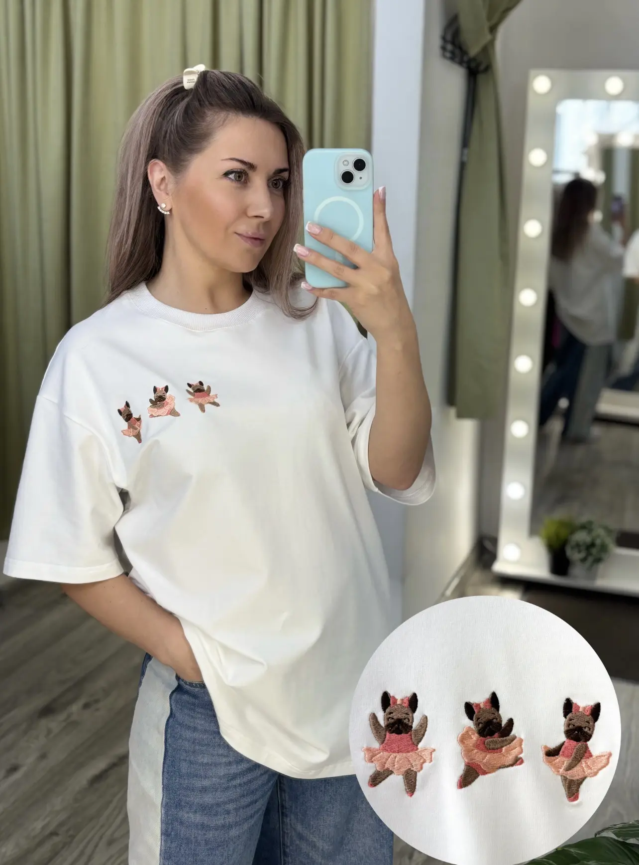 Футболка из 100% хлопка🤍двухнитка