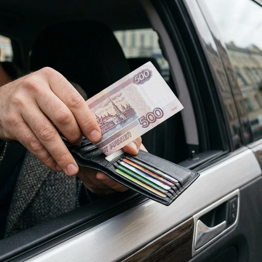 👮‍♂️🤨💸 В Калининграде мужчина пытался дать 2 тыс ₽ инспектору ДПС