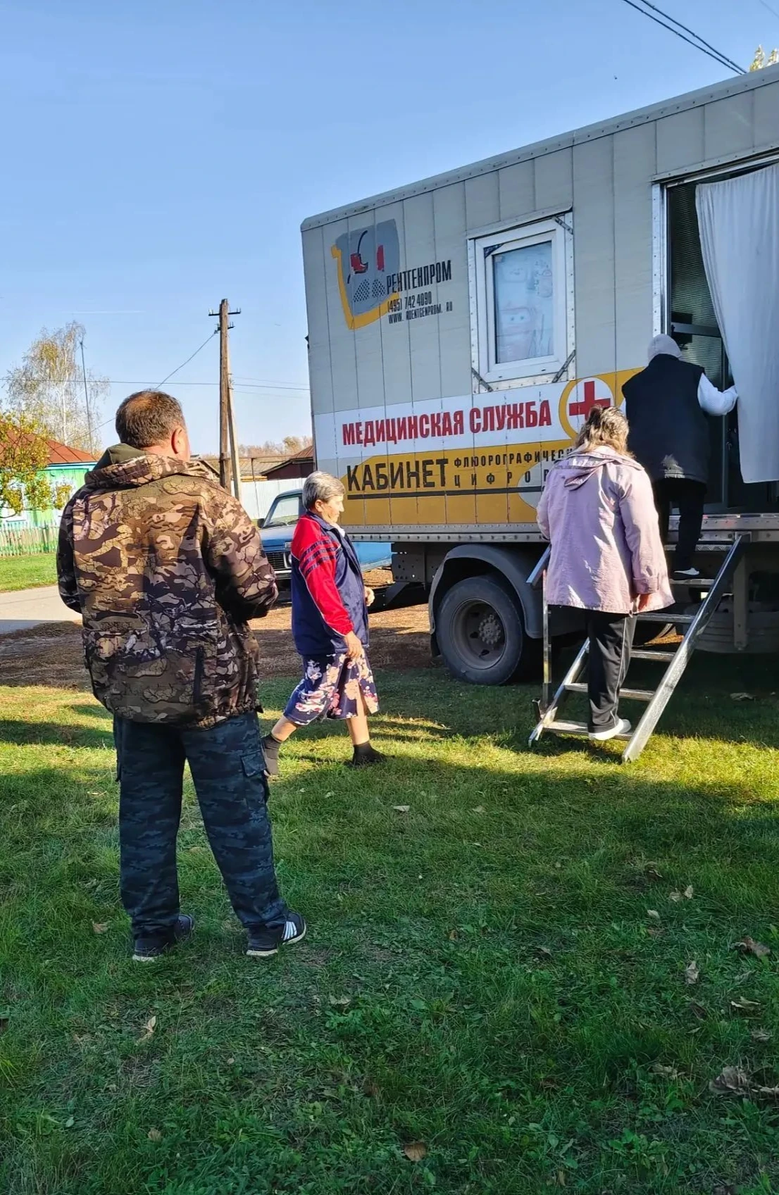 Врачи Калининской РБ продолжают обследовать пациентов в сёлах района.