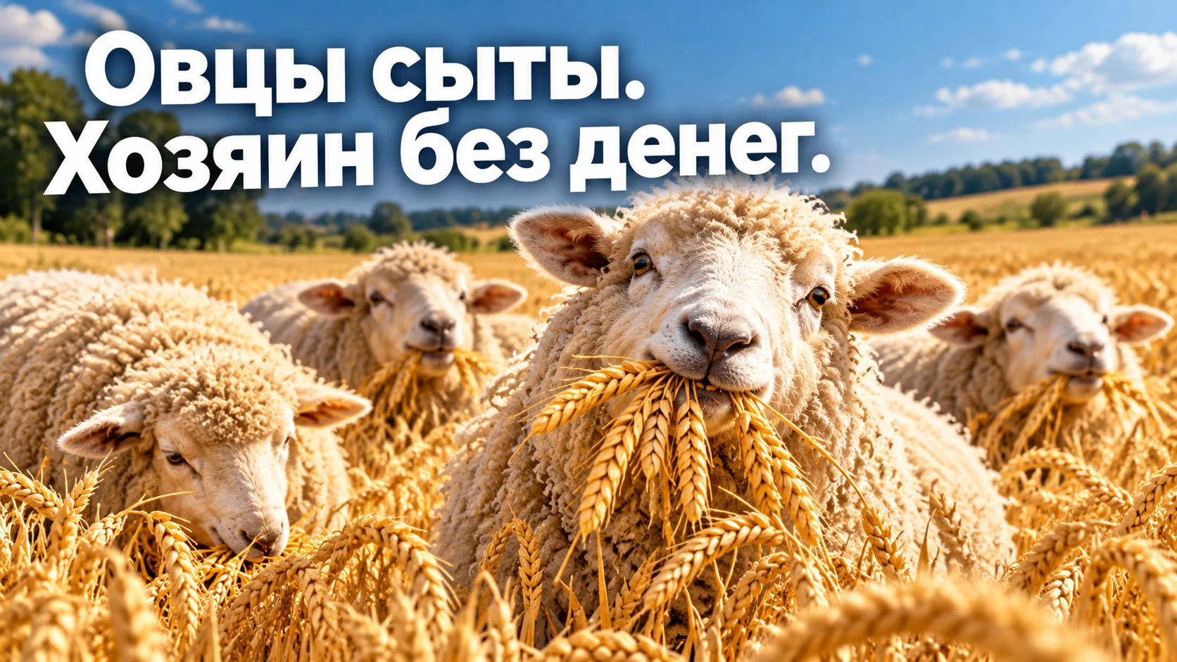 🐑 620 овец устроили шведский стол на чужом поле. Счёт на 1,7 млн рублей