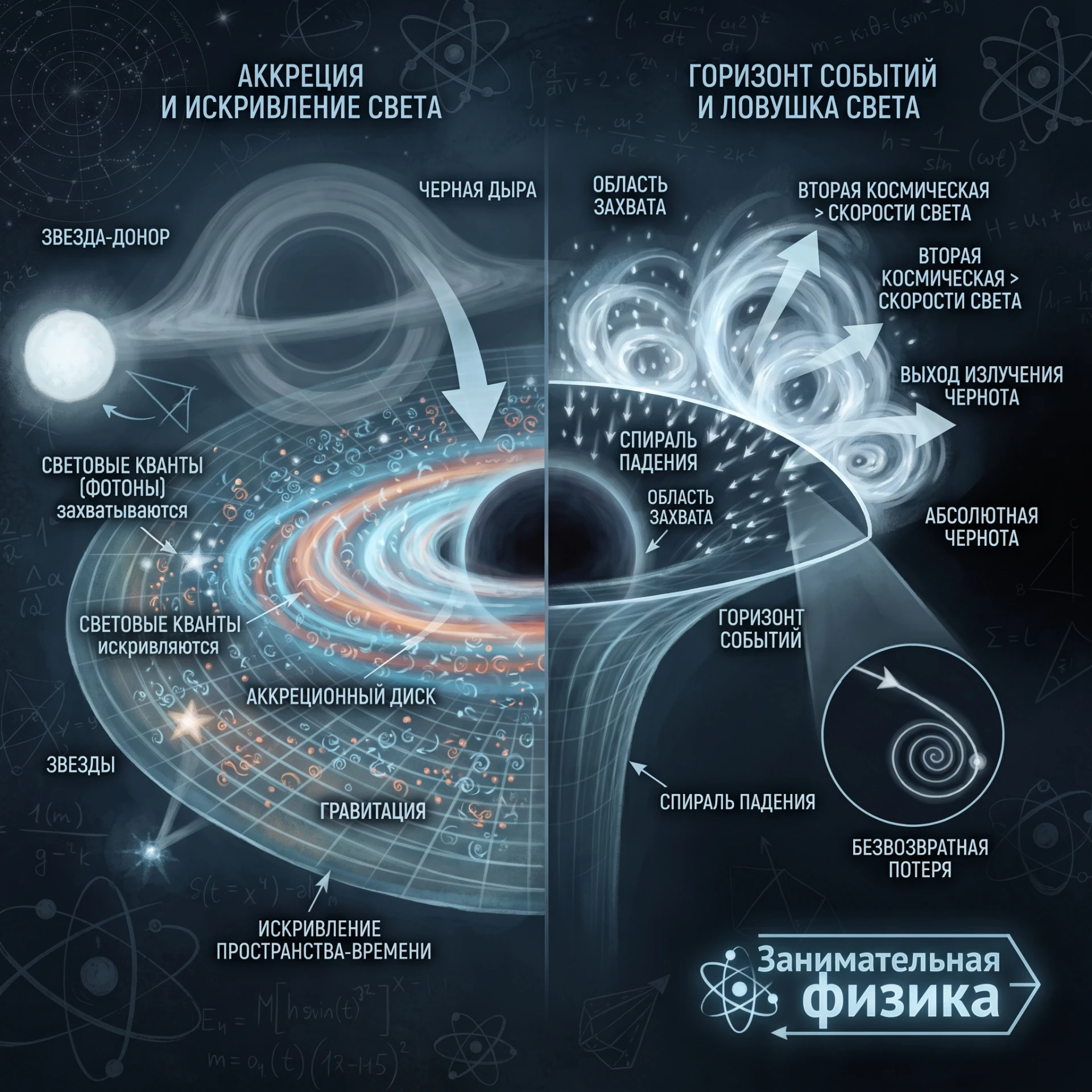 🌌 Абсолютная чернота черных дыр