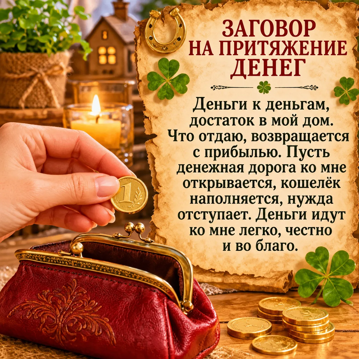 💰 ЗАГОВОР НА ПРИТЯЖЕНИЕ ДЕНЕГ
