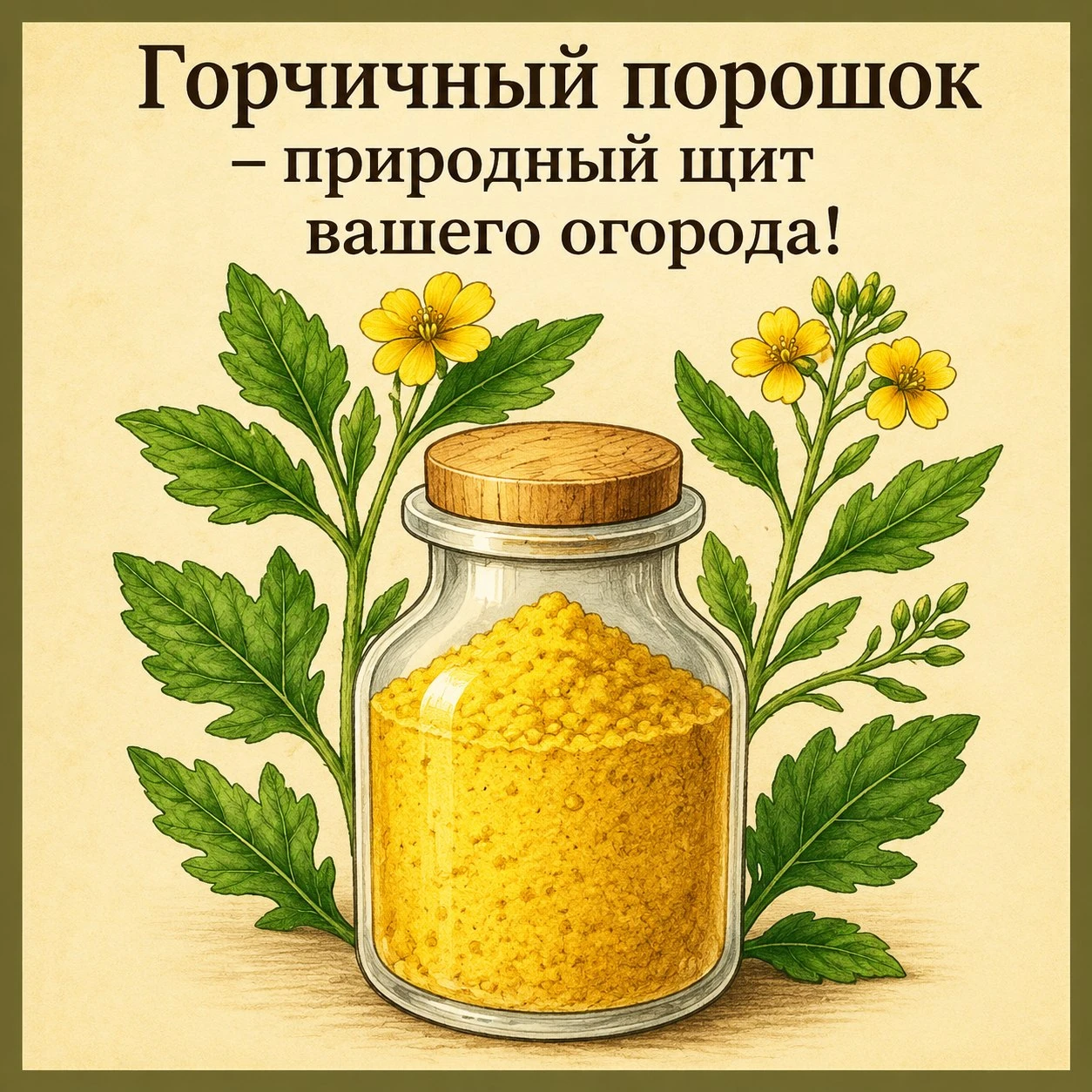 🔥 Зачем травить урожай химией, если есть горчичный порошок — дешево, сердито и экологи...