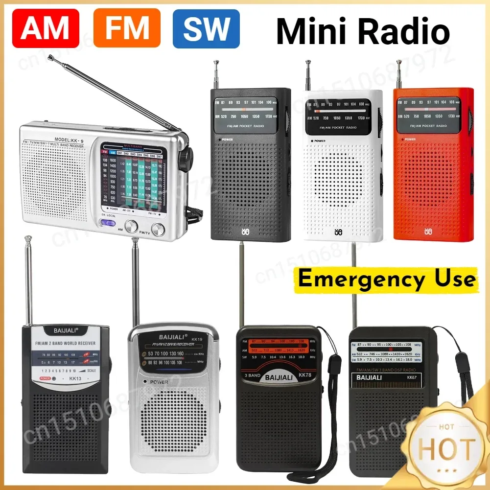Портативные радиоприемники AM FM SW. 9 моделей