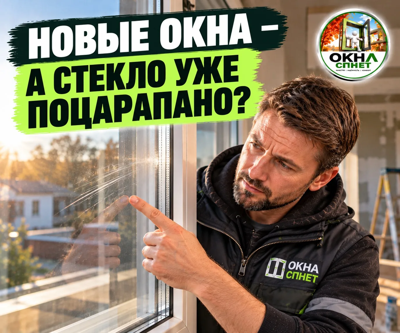 🔥 Новые окна уже с царапинами — и это не всегда заводской брак