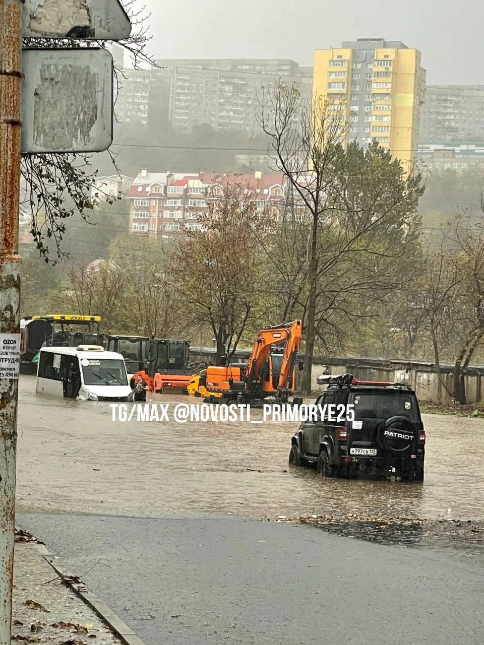Владивосток ушел под воду из-за сильного дождя