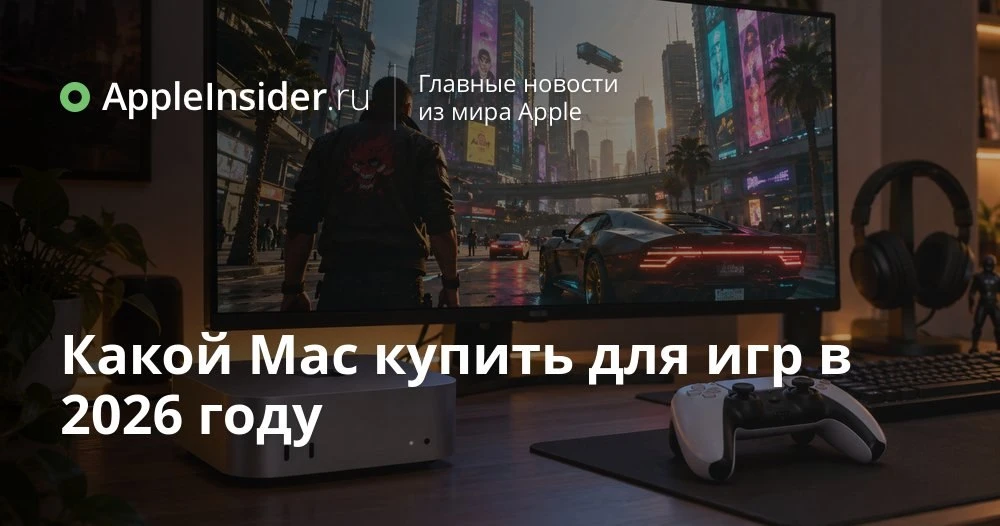 Mac mini на M6 для игр: реальные тесты Cyberpunk 2077, GTA V и других хитов