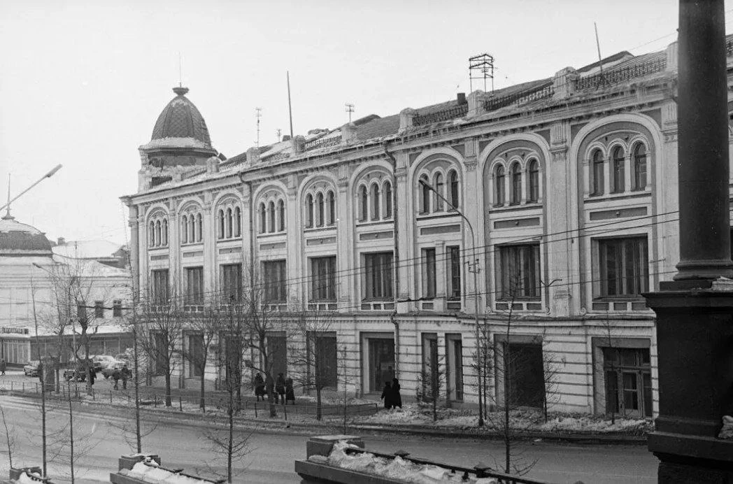 Мединститут в Омске, 1982–1984 годы. Датировка примерная. Направление съёмки: юго-запад.