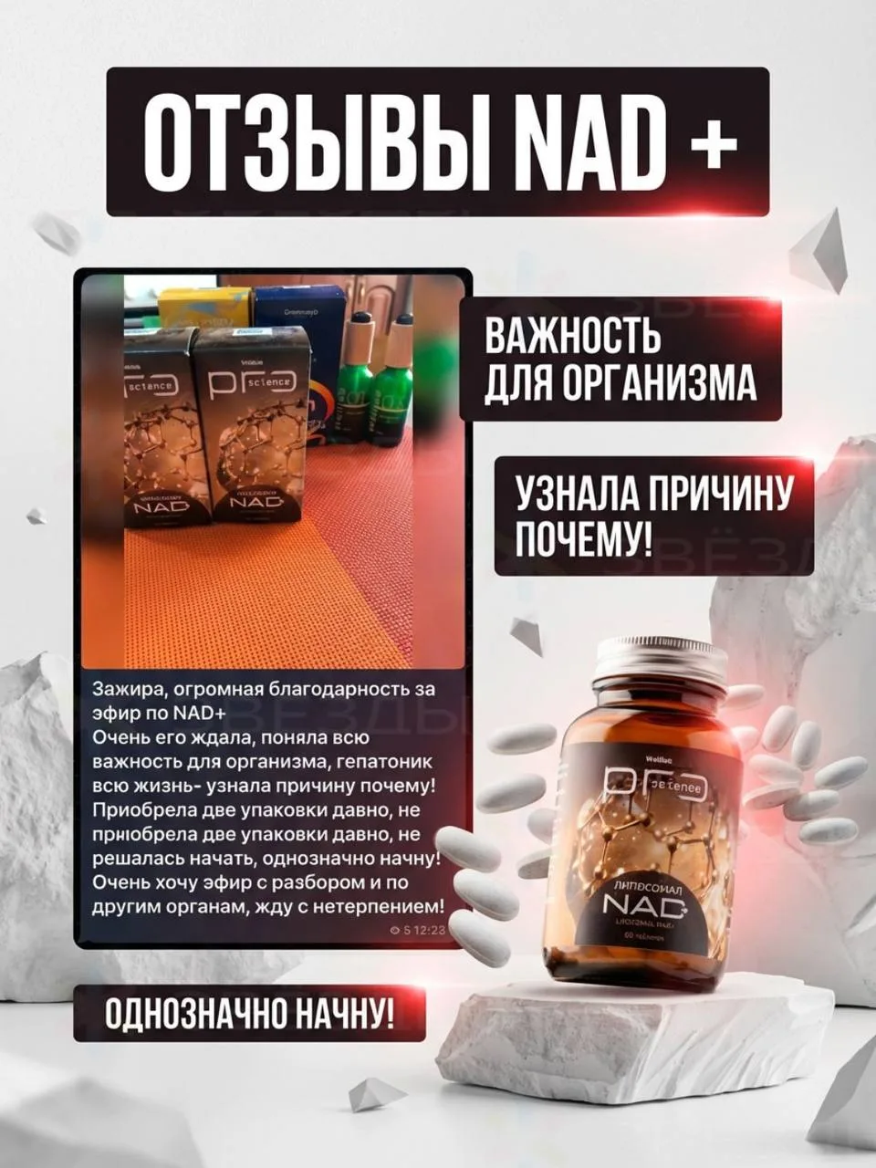 🔥 Мы собрали реальные отзывы о липосомальном NAD+ от Welllab —