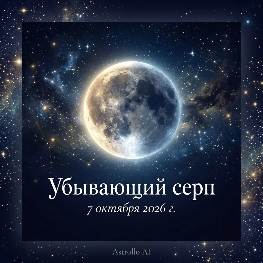 🌘 Убывающий серп  |  26-й лунный день