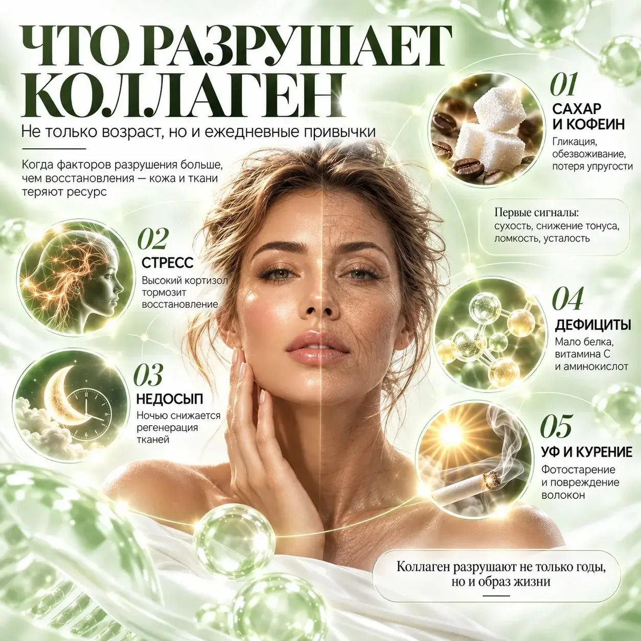 Многие даже не замечают, что каждый день сами ускоряют разрушение собственного коллаген...