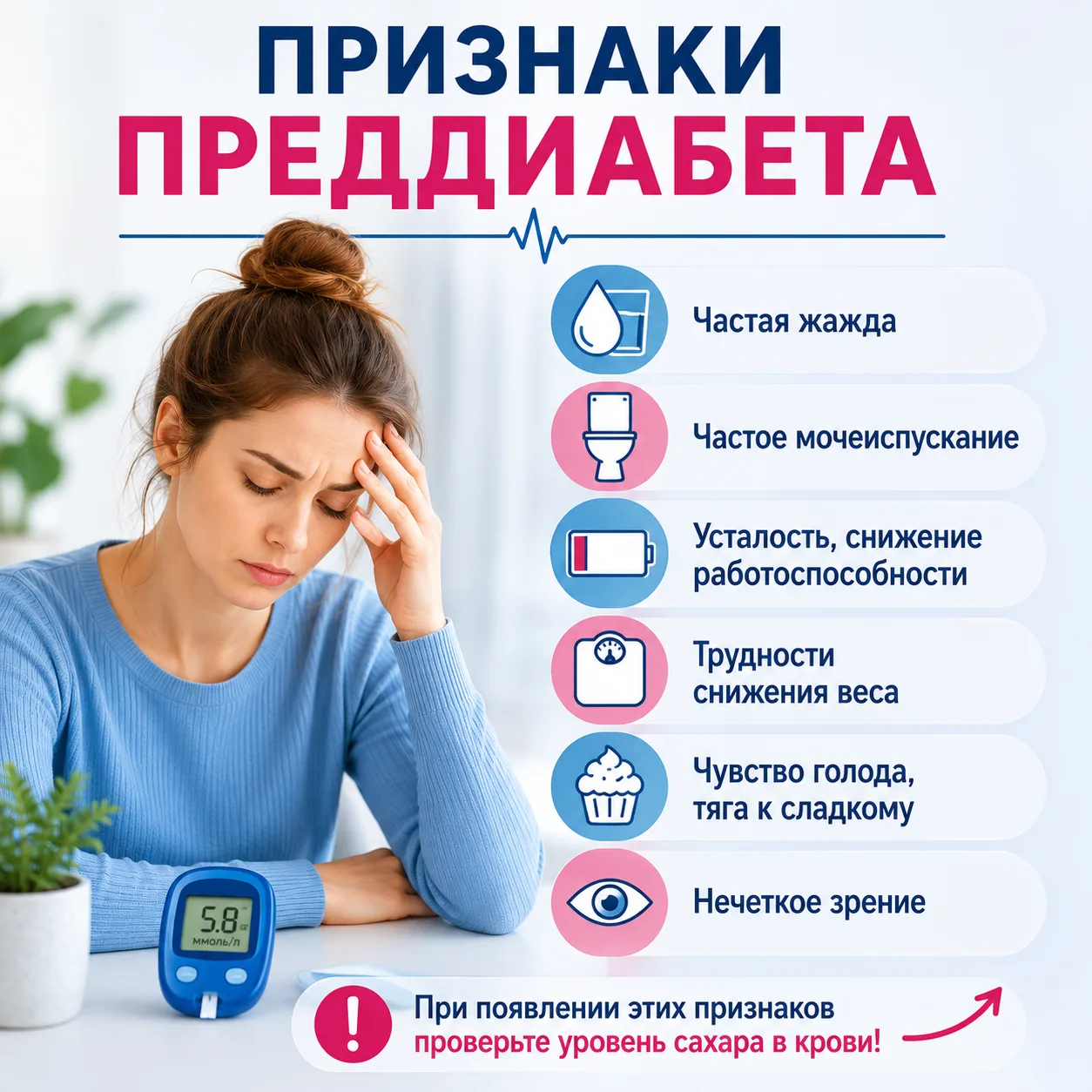 Причины приводящие к диабету 👇