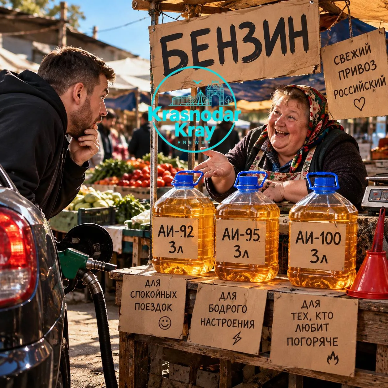 Информация о наличии топлива на АЗС Краснодара