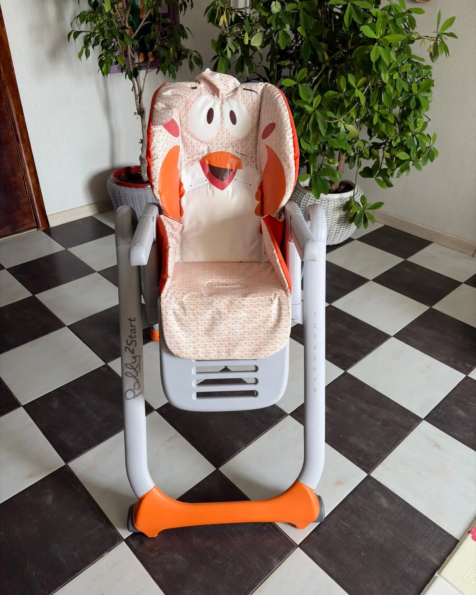 Стульчик для кормления Chicco Polly 2 Start, производства Италия . Высокий, устойчивый ...