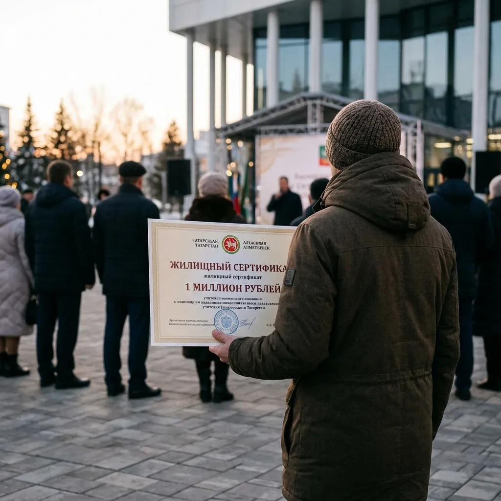 Педагоги Альметьевска получили жилищные сертификаты номиналом 1 млн рублей. Программа п...
