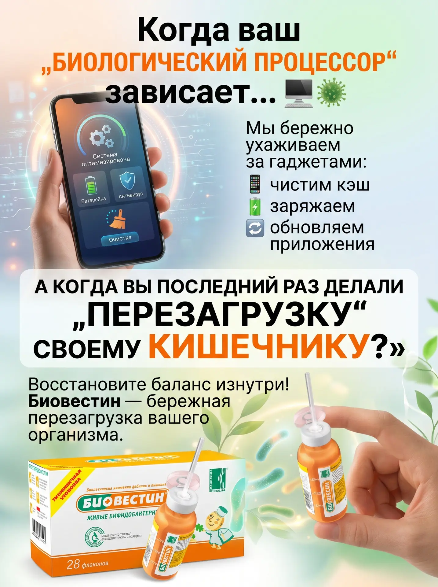 Когда ваш «биологический процессор» зависает 🖥️🦠