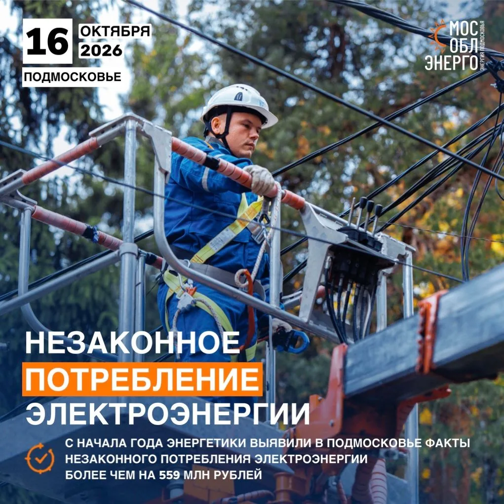 С начала года энергетики выявили в Подмосковье факты незаконного потребления электроэне...
