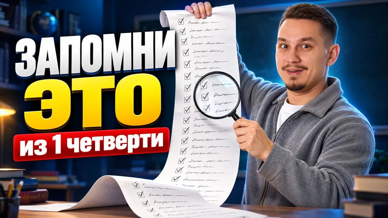 Что нужно запомнить из 1 четверти для ЕГЭ по русскому?