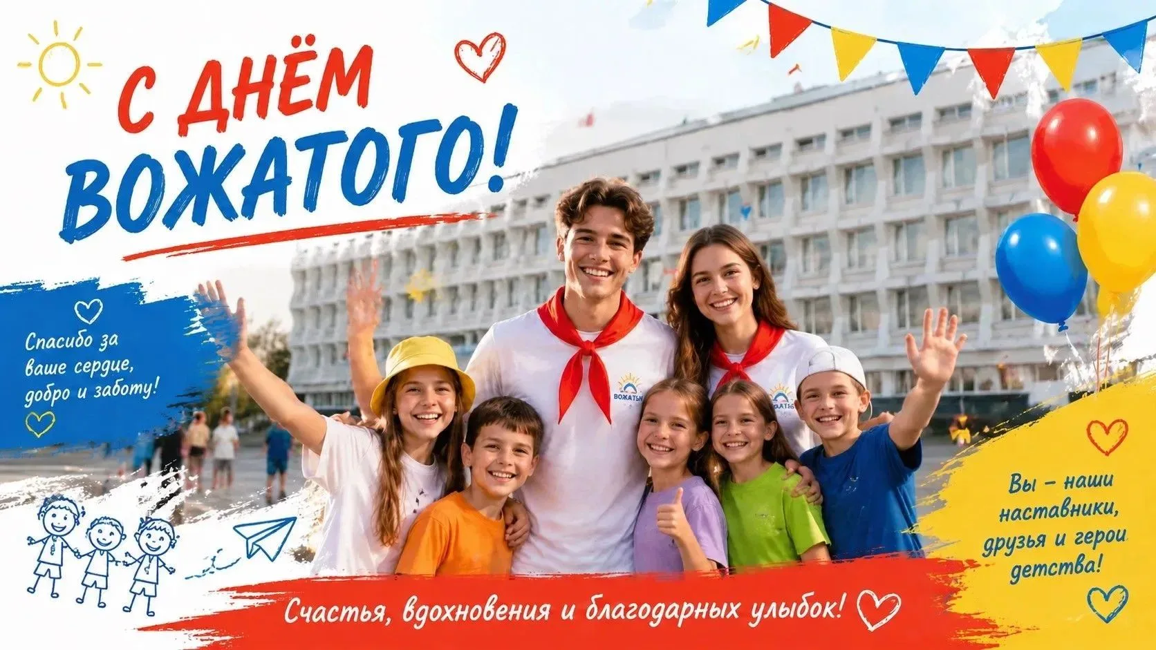 Сегодня 10 октября — неофициальный, но очень душевный праздник - День вожатого👏