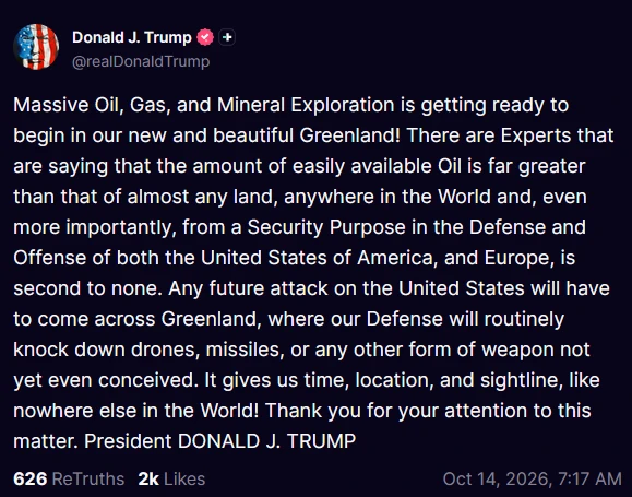 🛢️Американцы собрались в Гренландию за нефтью