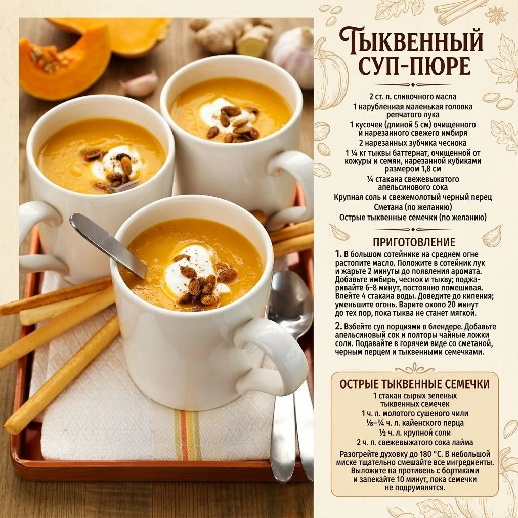4 рецепта супа пюре