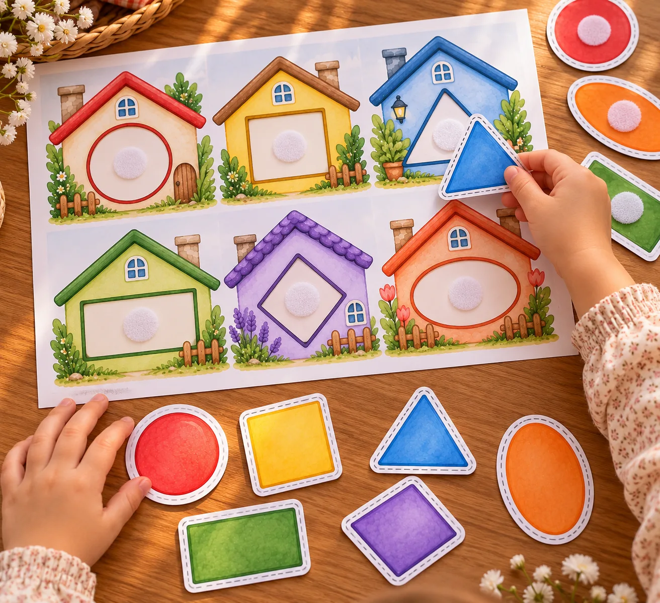 🏡 Цвета и фигуры для малышей 🎨