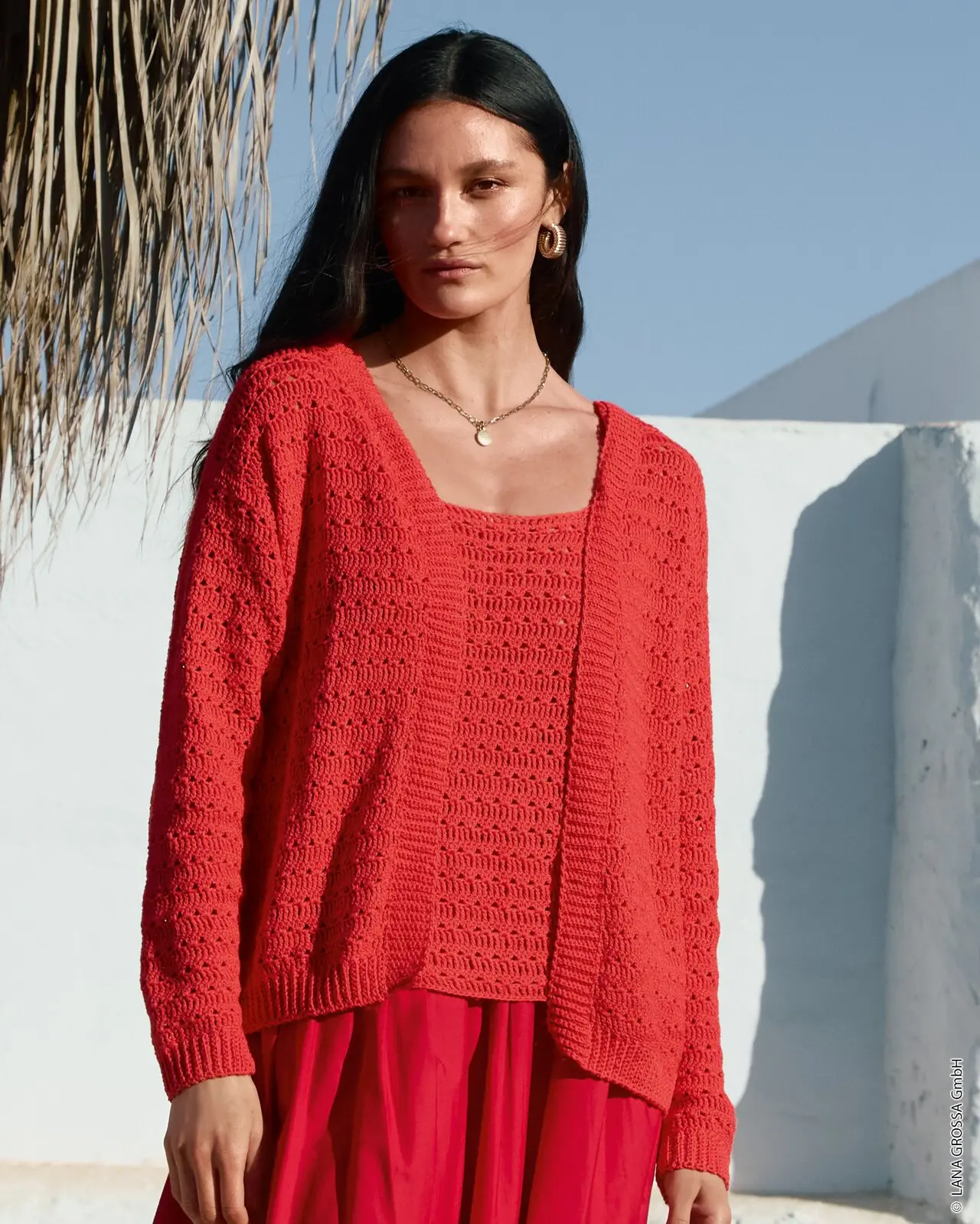 🧥 Кардиган №24 — Lana Grossa Hakeln 08