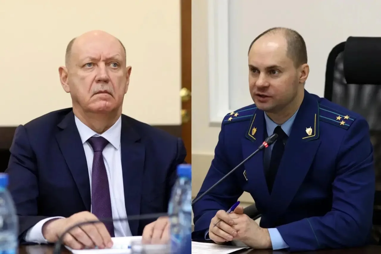 Исполняющий обязанности прокурора Забайкалья Станислав Немцов и первый заместитель Губе...