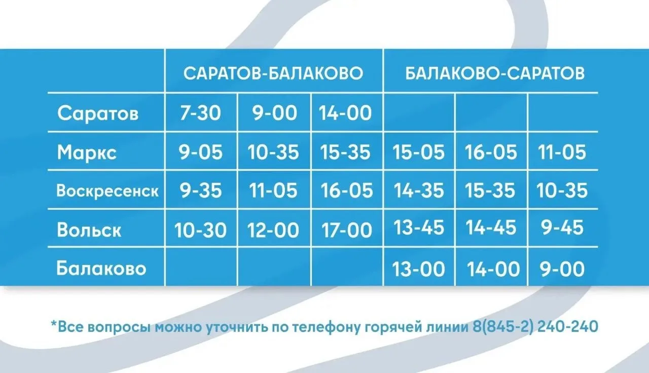 Изменилось расписание Валдаев в Саратовской области