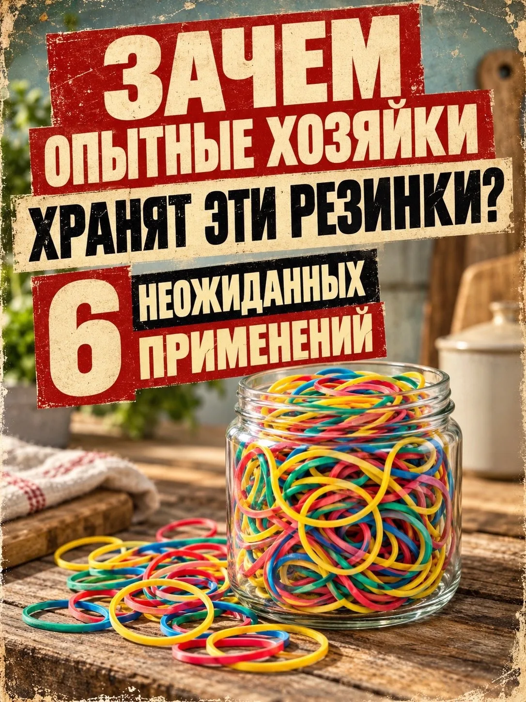 🪢6 неожиданных применений резинок
