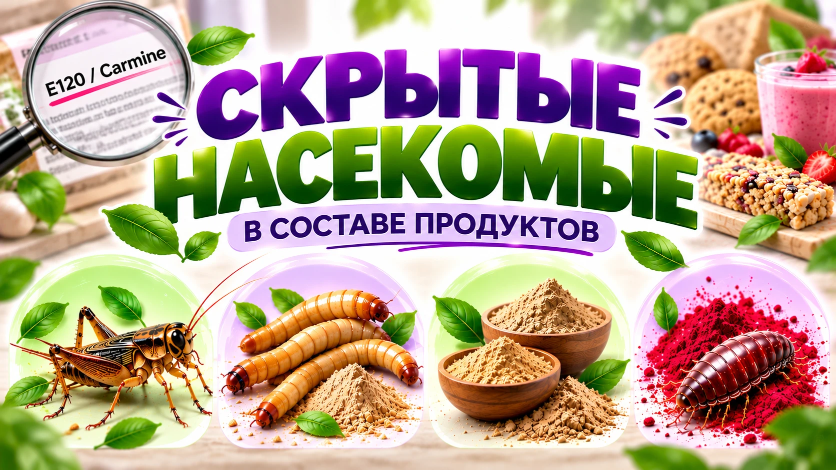 💥 ЖУКИ И СВЕРЧКИ В ТАРЕЛКЕ: КАК РАСПОЗНАТЬ НАСЕКОМЫХ В СОСТАВЕ ПРОДУКТОВ?