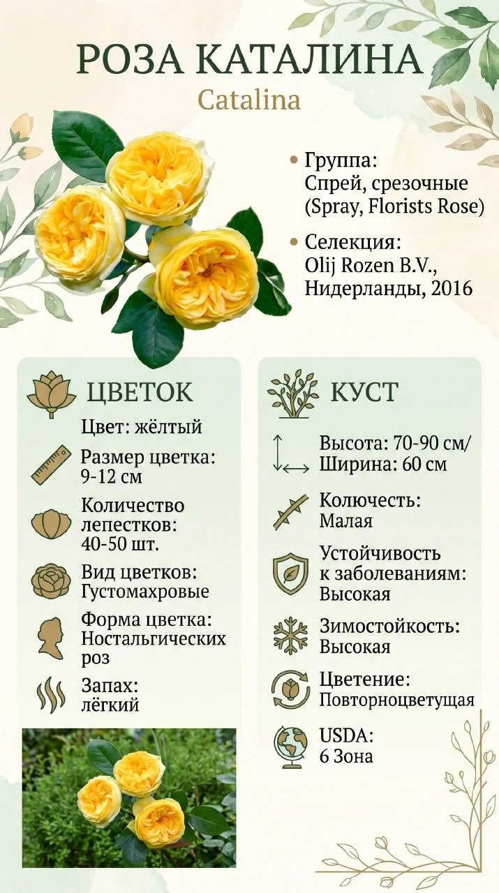 Роза Каталина 🌞 — солнечное чудо в саду!