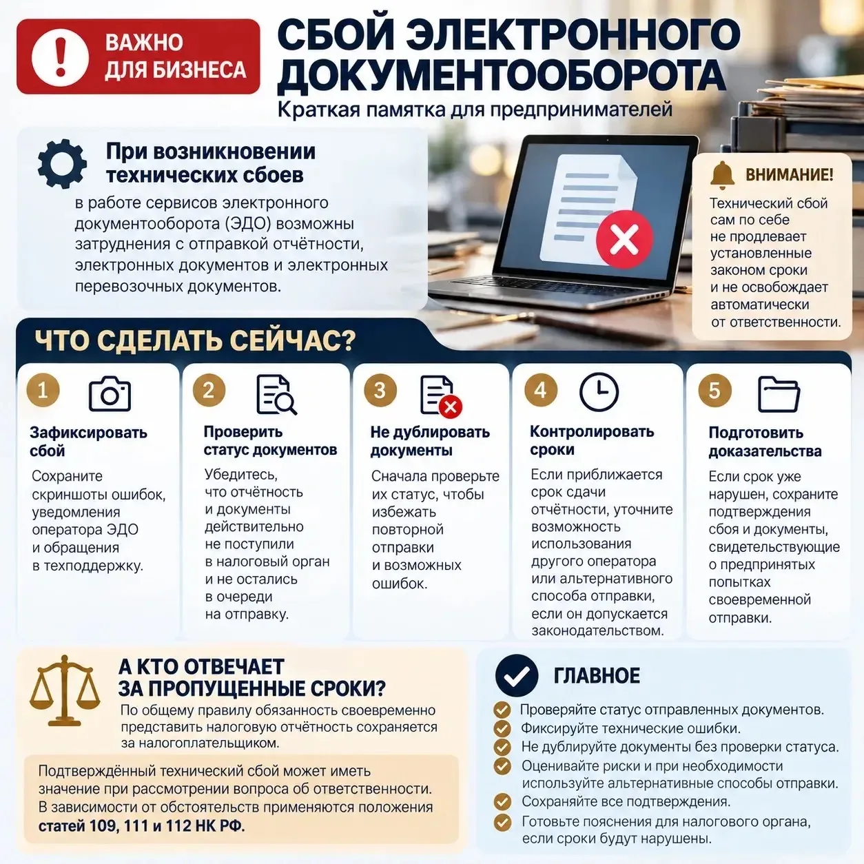 ЭДО дал сбой 14 октября 2026 года: как бизнесу не остаться крайним перед налоговой