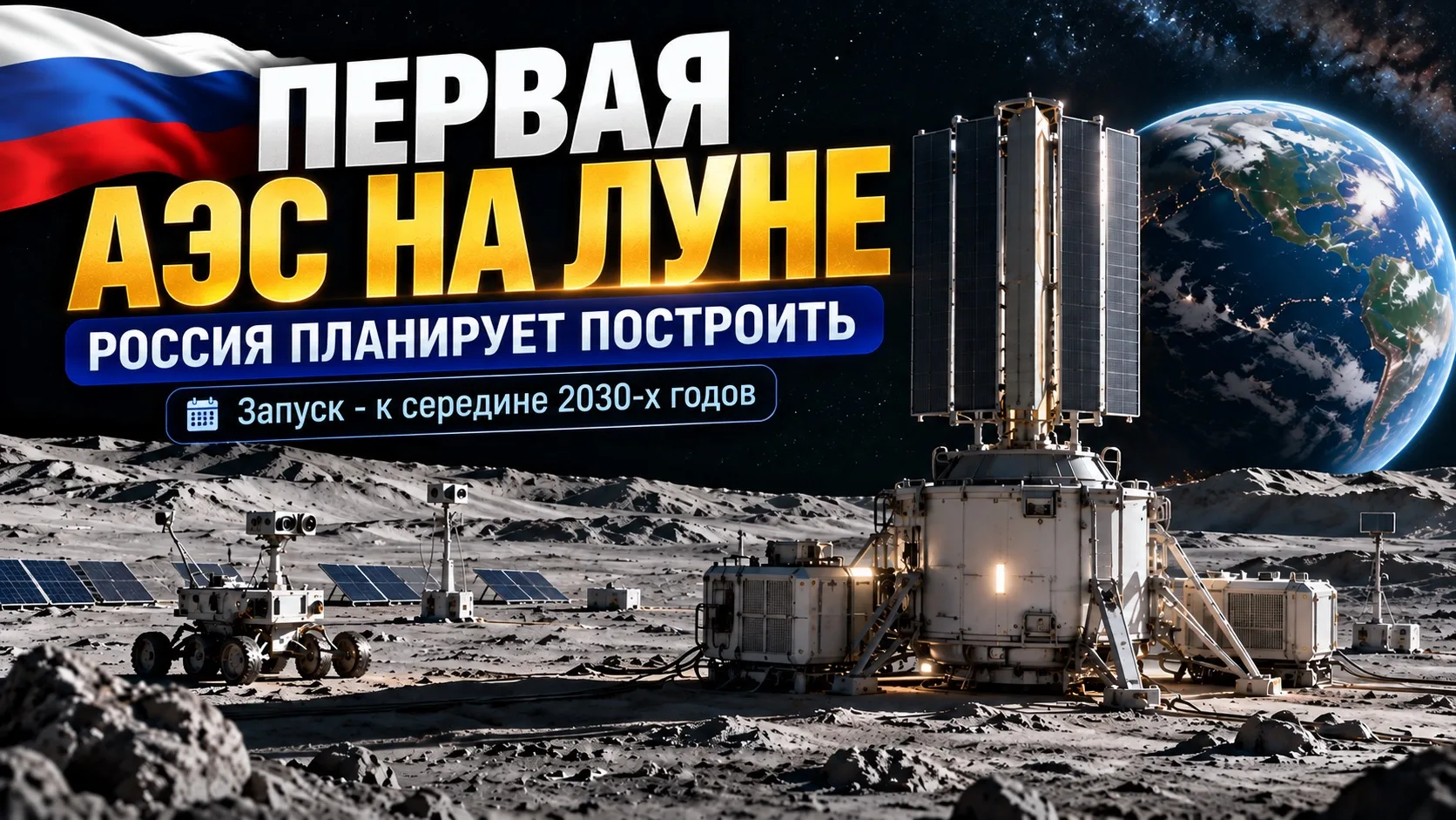 🚀 Россия планирует построить первую атомную электростанцию на Луне