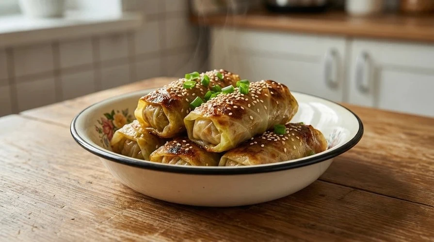 🥬 Мини-голубцы с курицей и грибами